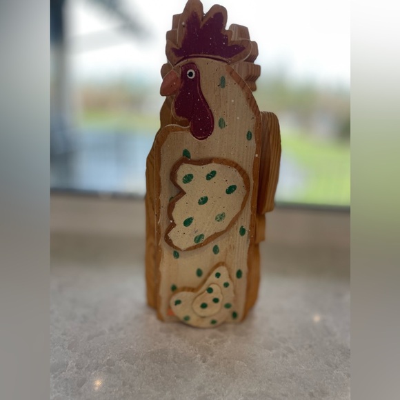 Wooden Rooster Decor - Picture 6 of 8